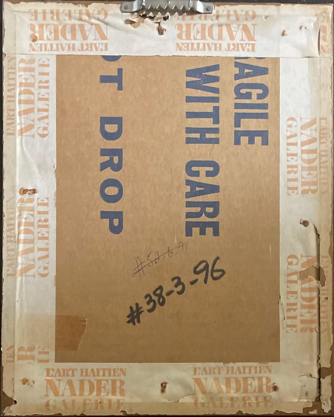 Xavier Amiama (1910-Haiti 1969) 10"X8.5" UNTITLED Colored Crayon Ink on Paper Drawing #38-3-96MFN