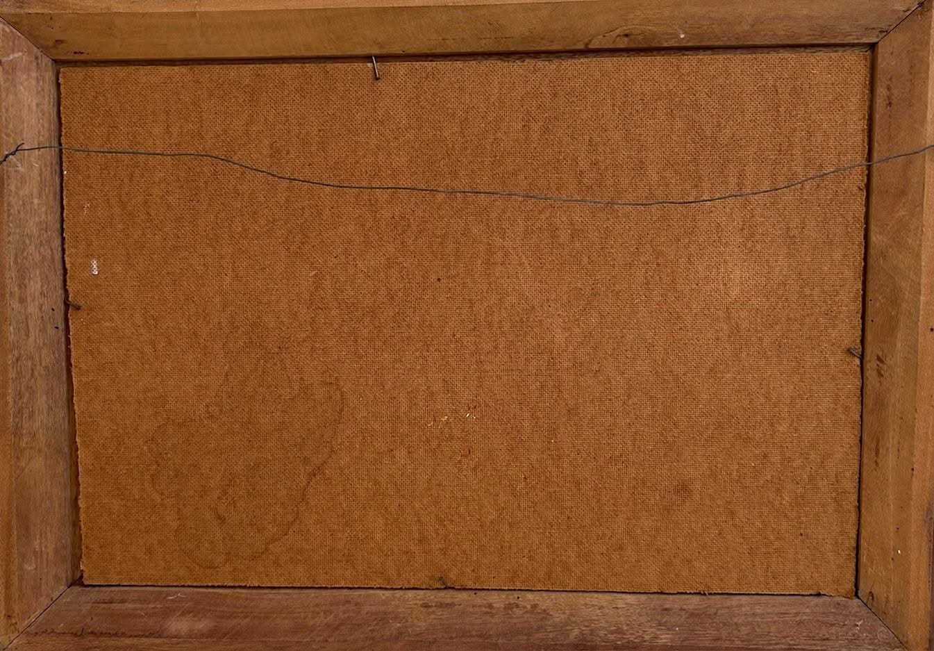 Gesner Abelard (Haitian, 1922-DCD) 28"x20" Eve in the Garden of Eden c1970 Oil on Board Unframed Painting #1CC