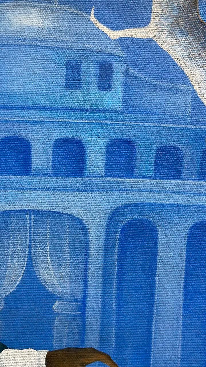 Celestin Faustin (1948-1981) 24"x32" A Beautiful Dream 1980 Oil on Canvas Painting #1-3-96GN-HA