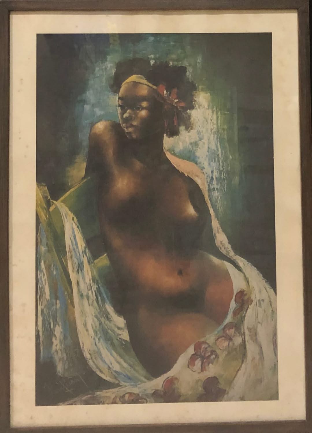 Jean-René Jérôme 24"x16" Nude Print on Paper Framed Under Glass #3FC