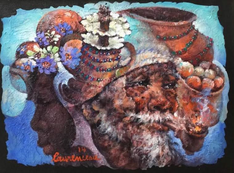 Lyonel Laurenceau 12"x16" Acrylic on Canvas 2014 #GN-HA