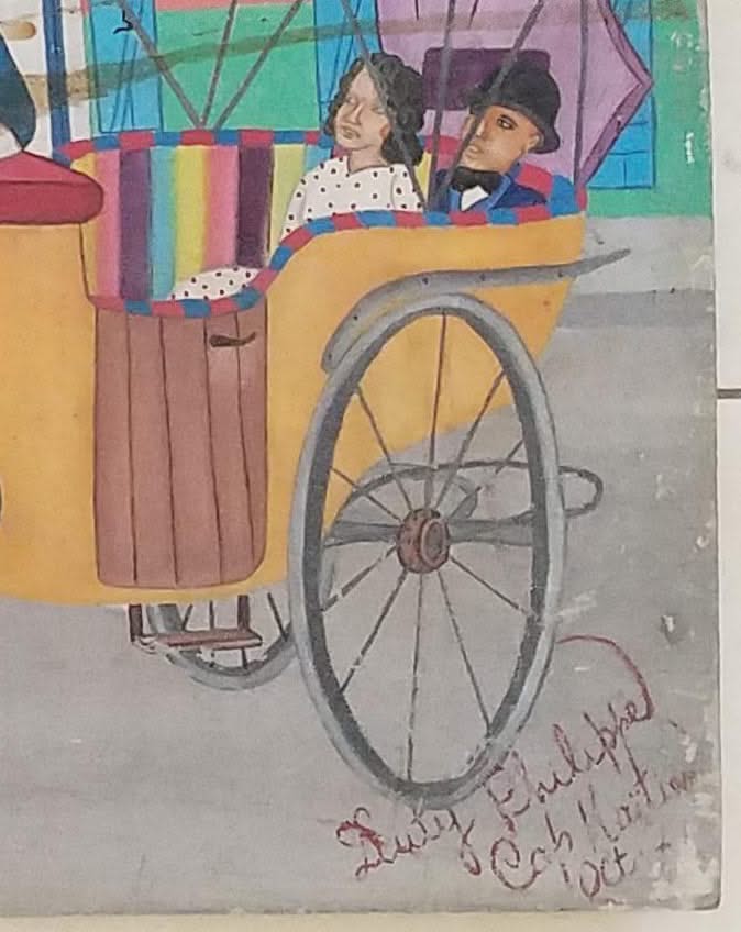 Duty Philippe 24"x32" "Le Cap Vers les 1800" Oil on Board 1971 #1JN-HA