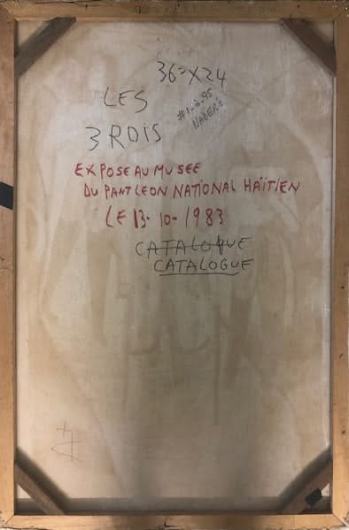 Andre Pierre (1914-2005) 36"x24" The Three Kings Oil on Canvas #1-2-95GSN-NY