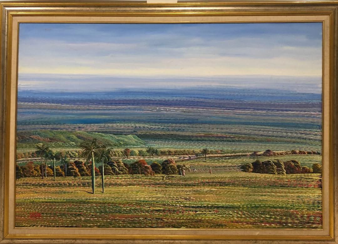 Jean Adrien Seide 40"x59" Landscape Acrylic on Canvas Painting#2FC