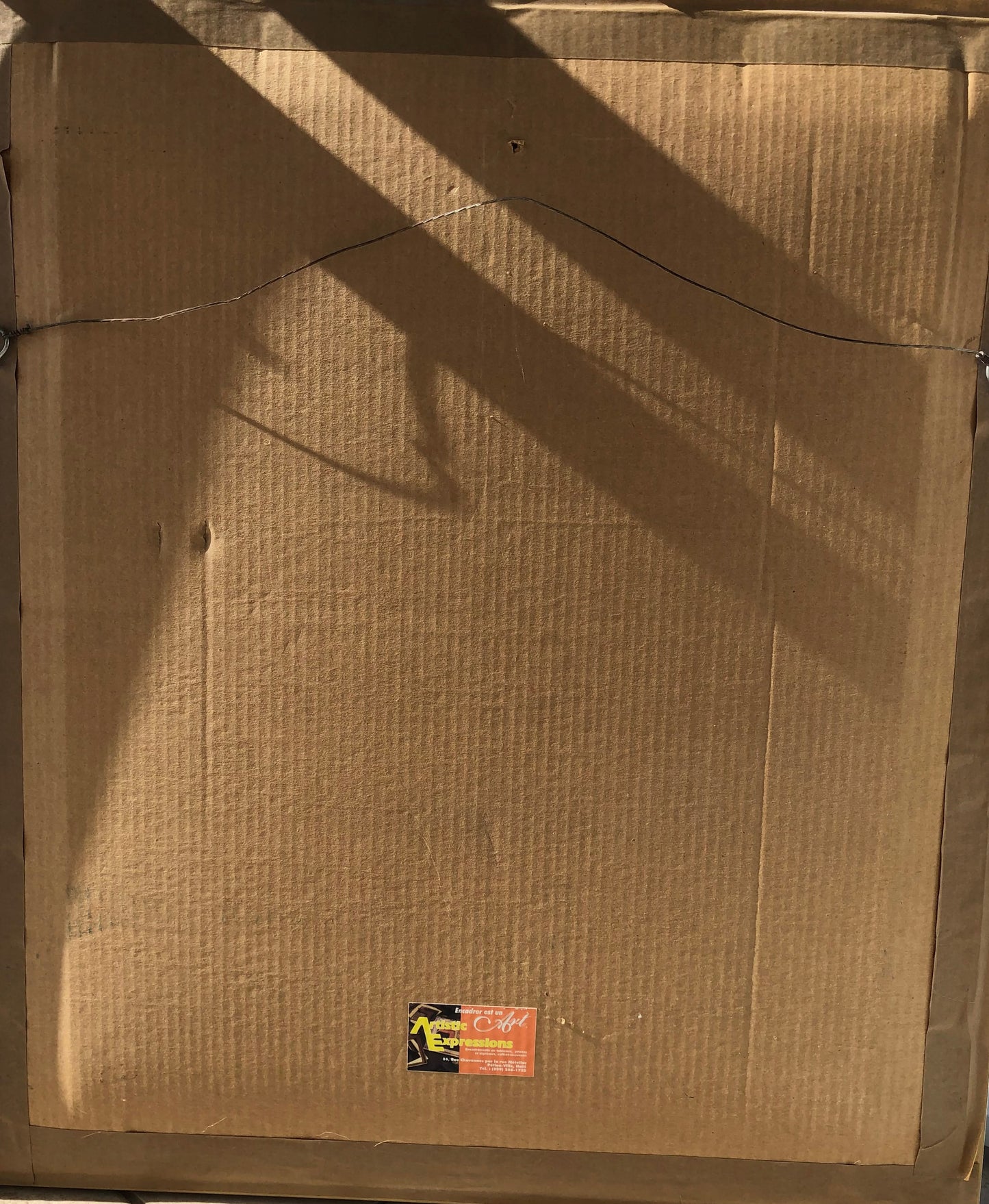 Bernard Sejourne (1947-1994) 24"x21" Lady Gazing At The Back 1993 Acrylic on Masonite Unframed Painting #1CS