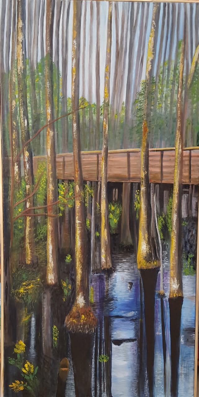 Raymonde Talleyrand 48"x24" Grassy Waters 2018 Acrylic on Canvas #22RT