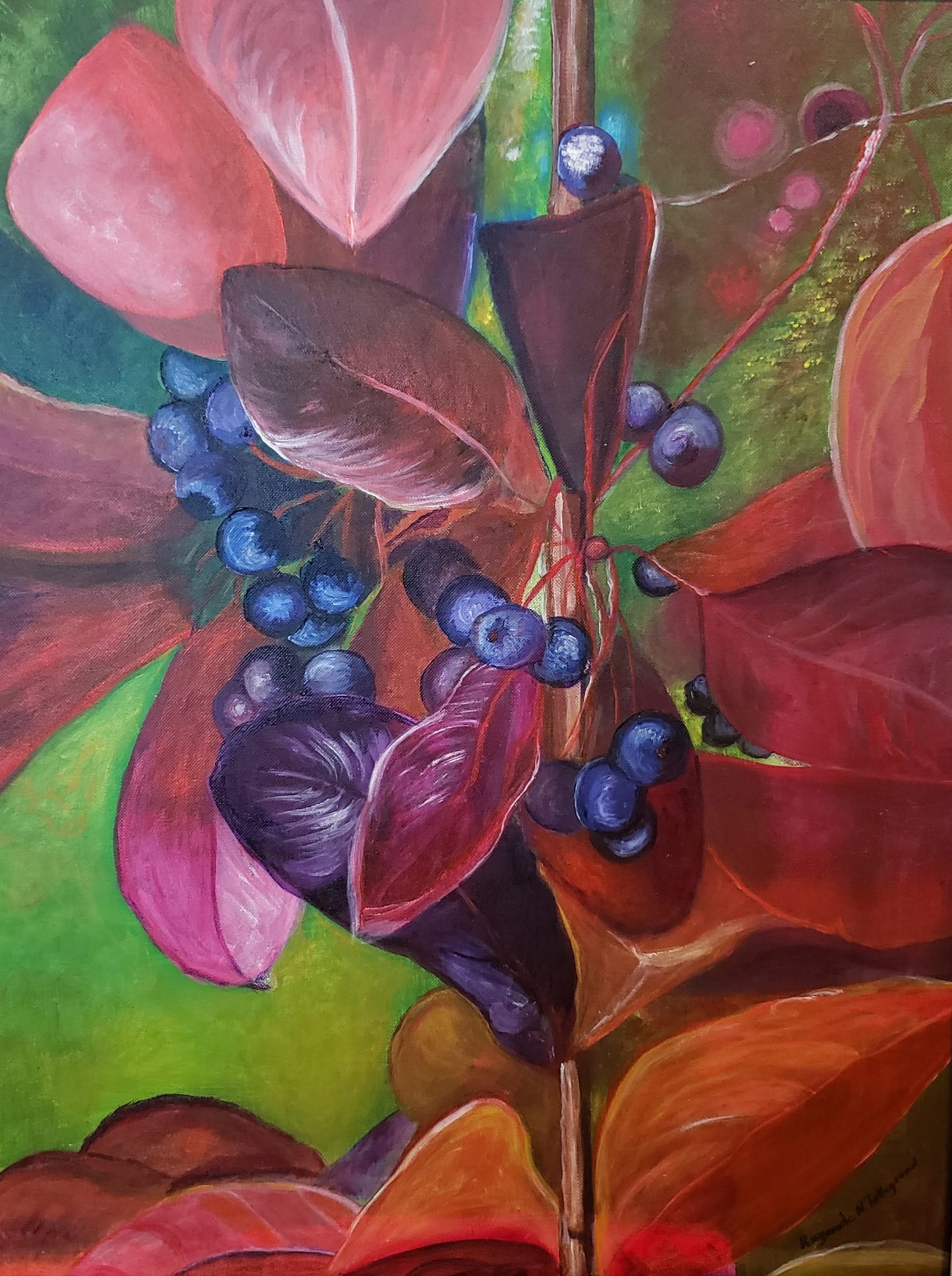 Raymonde Talleyrand 28"x22" Vibrancy in Nature Acrylic on Canvas #22TR