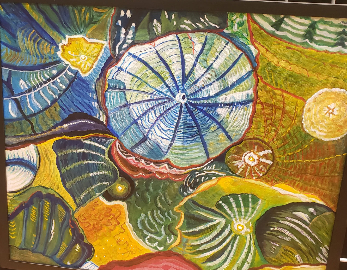 Raymonde Talleyrand 20"x24" Patterns in Light and Shade Acrylic on Canvas #23TR