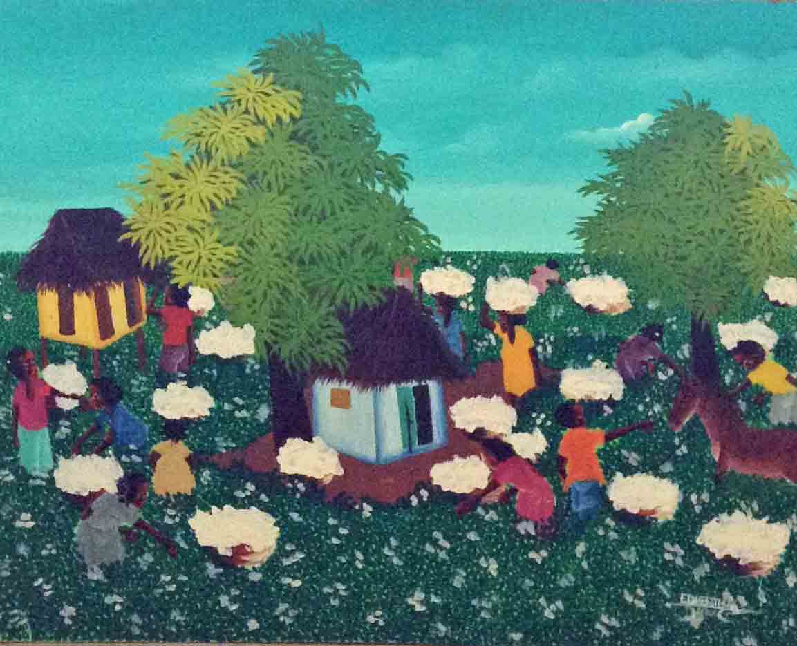 Edner Jean 16"x20" Harvest Oil on Board #1-3-95MFN