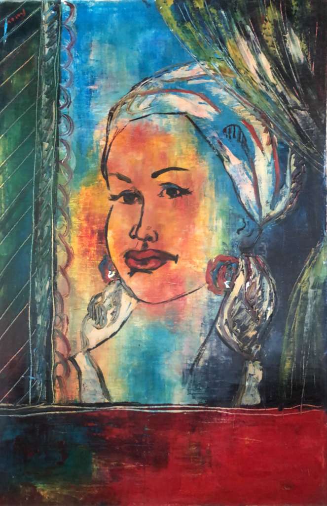 Jean-René Jérôme Haitian painting female figure School of Beauty modern art oil on canvas