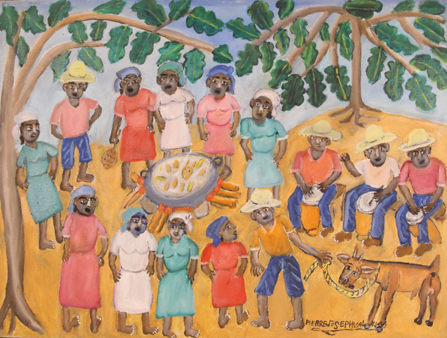 Pierre-Joseph Valcin Haitian original painting