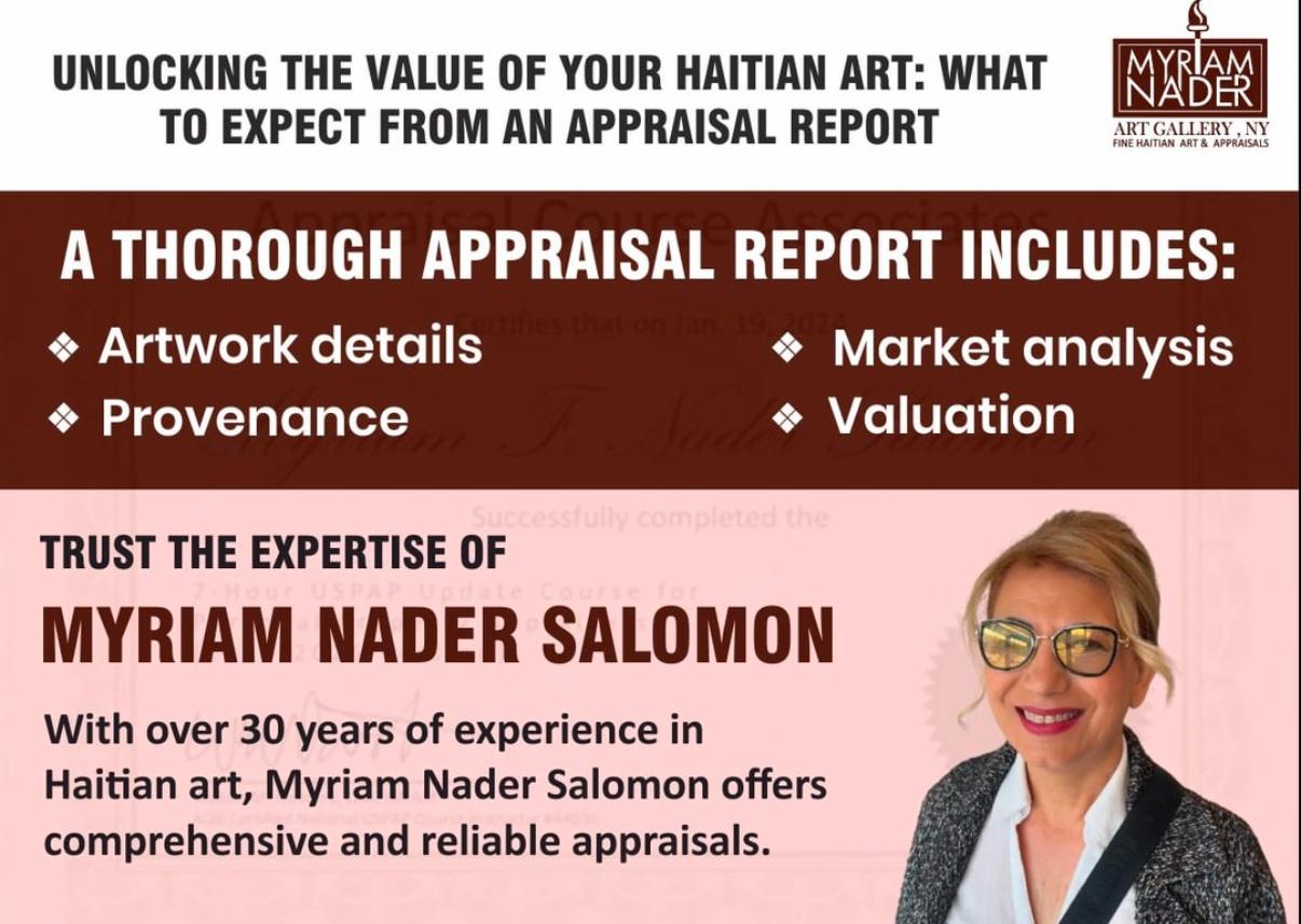 Pay for Haitian Art Appraisal | Myriam Nader Haitian Art Gallery