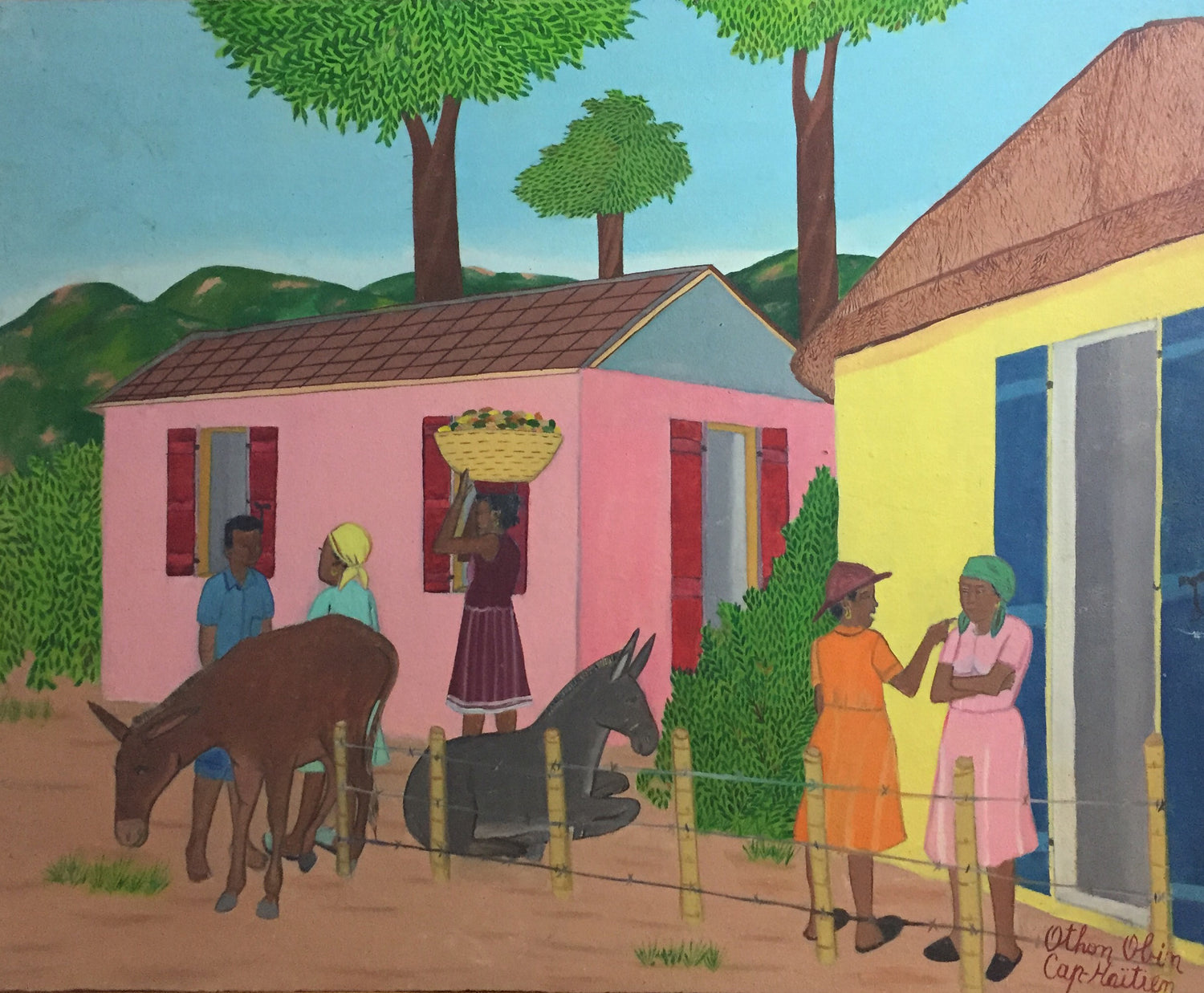 Othon Obin (b. 1920) Haitian painter of the Obin family and Cap-Haïtien School. Discover his biography and collectible works.