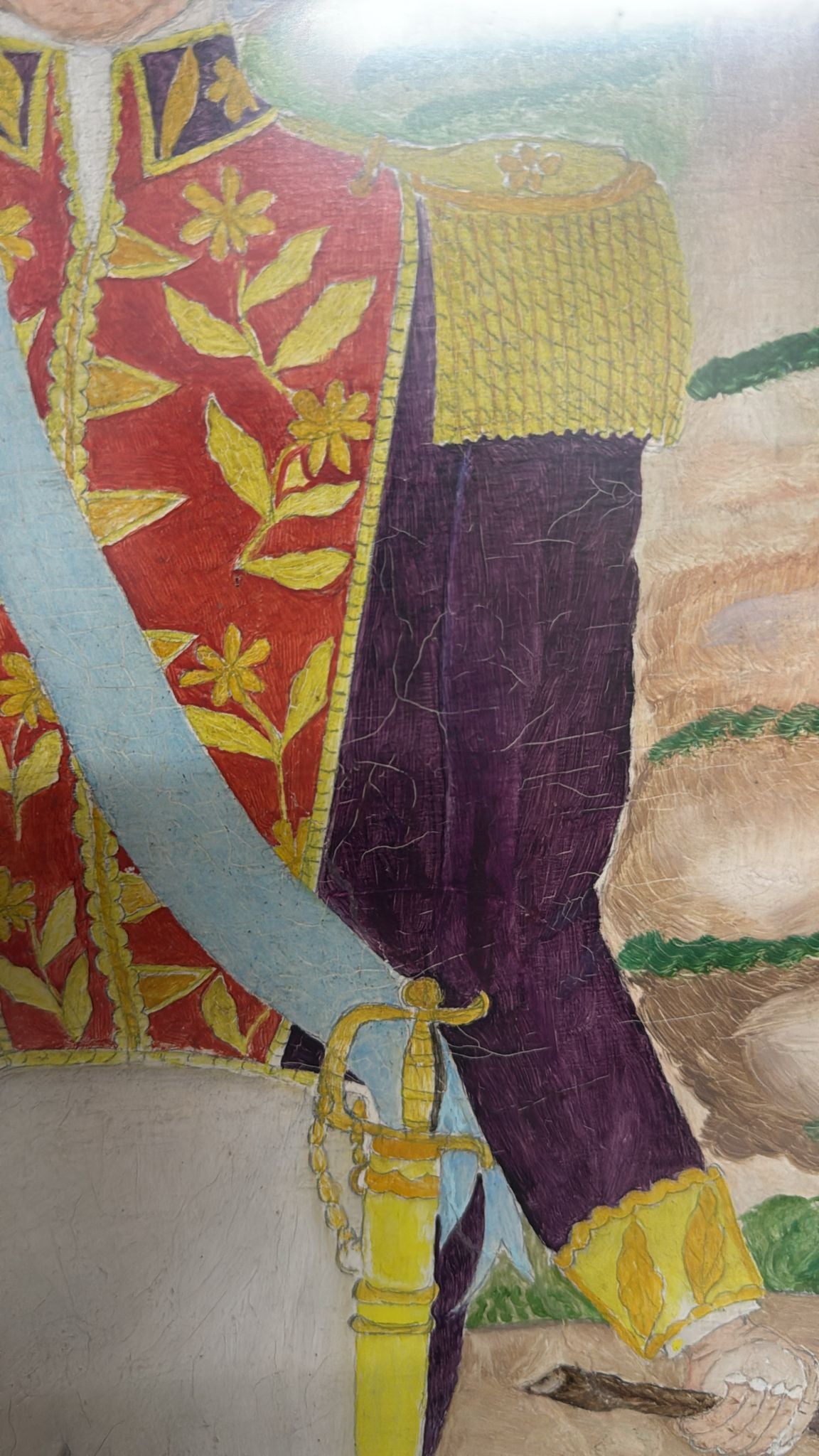 Seneque Obin (1893-1977) 24" x30" Petion's Sermon Before the Massacre c1960 Oil on Masonite #13-3-96-3-96GSN-HA-Fondation Marie & Georges S. Nader