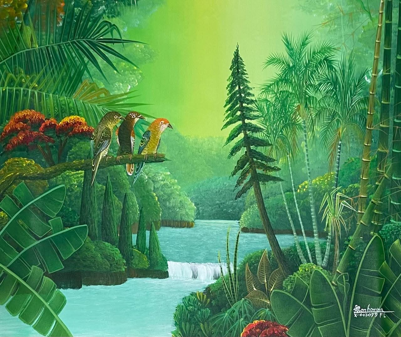 Albott Bonhomme signature painting #55MFN