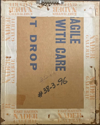 Xavier Amiama (1910-Haiti 1969) 10"X8.5" UNTITLED Colored Crayon Ink on Paper Drawing #38-3-96MFN