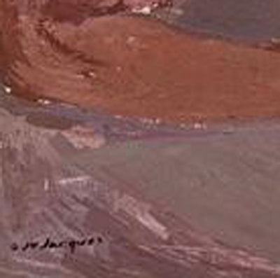 Carlo Jn-Jacques (1943-1990) 36"x24" Untitled Nude c1980 Acrylic on Canvas Unframed Painting #1PN-MIA