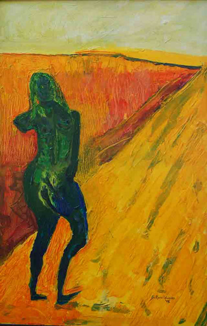 Claude Andy Saint Rome Labossiere 36"x24" " Desole/Desperate" Acrylic on Canvas Painting #CASR7