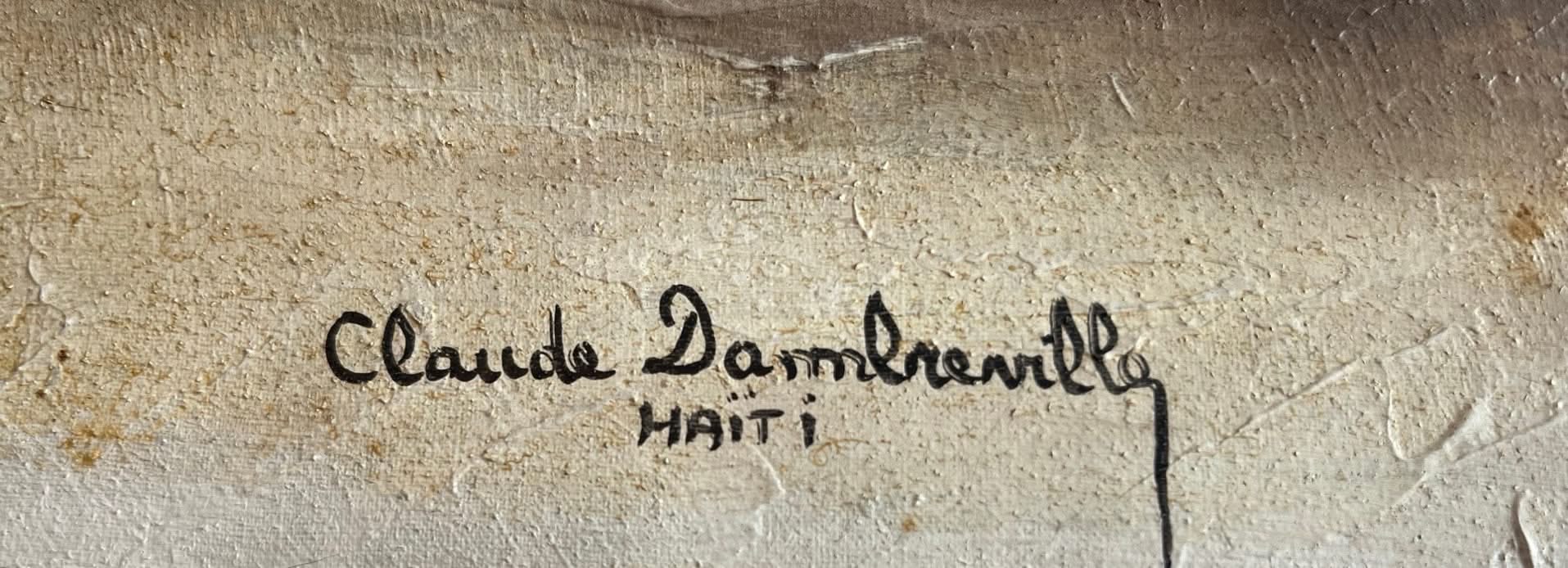 Claude Dambreille 20"x24" Acrylic on Canvas Signature #1EC