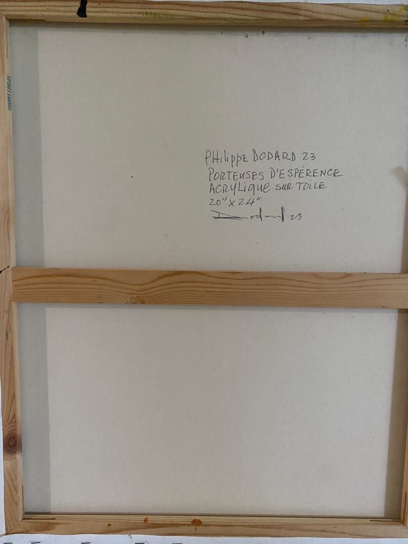 Philippe Dodard 24"x20" Porteuses d'Espérance 2023 Acrylic on Canvas Painting #30JN-HA