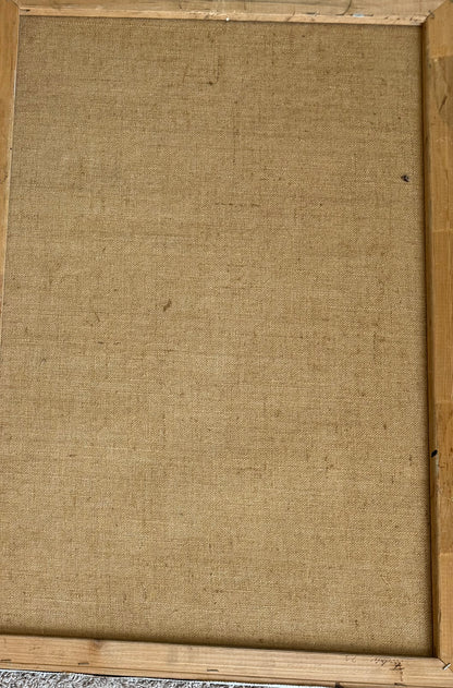 Emmanuel Dostaly 36"x24" Daily Life 1998 Acrylic on Canvas Painting #2BB