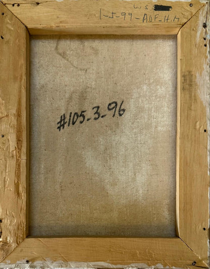 Ernst Louizor (Haitian, 1938-2011) 10"x8" Marketplace 1999 Oil on Canvas Unframed Painting #1MFN