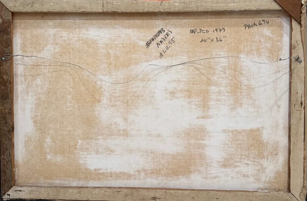 Fernand Pierre 24"x36" Oil on Canvas Back Painting #1-2-95MFN