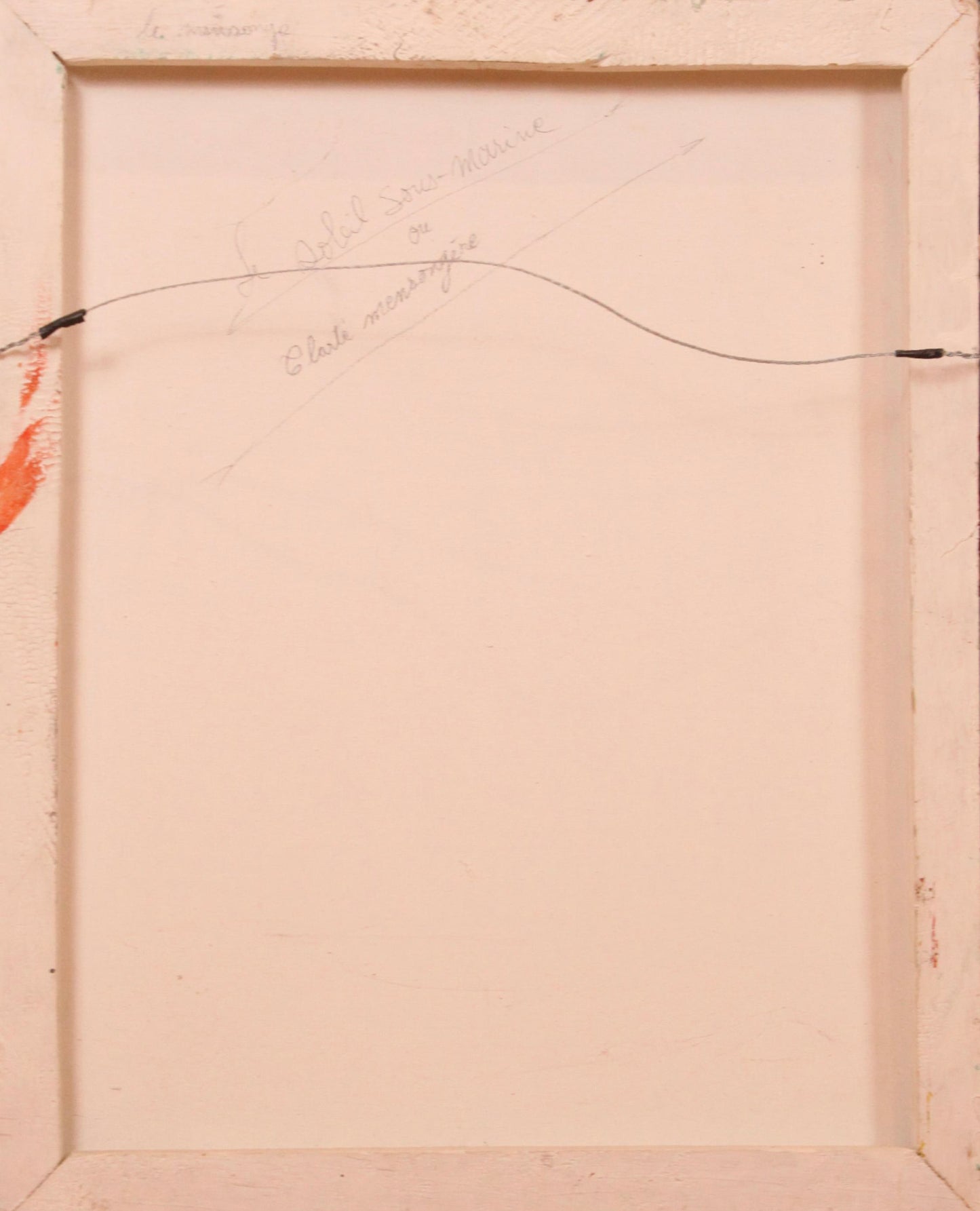 Frantz Zephirin 20"x16" "Le Soleil Sous-Marin ou Clarté Mensongère" c1990 Oil on Canvas Unframed Painting #1TP