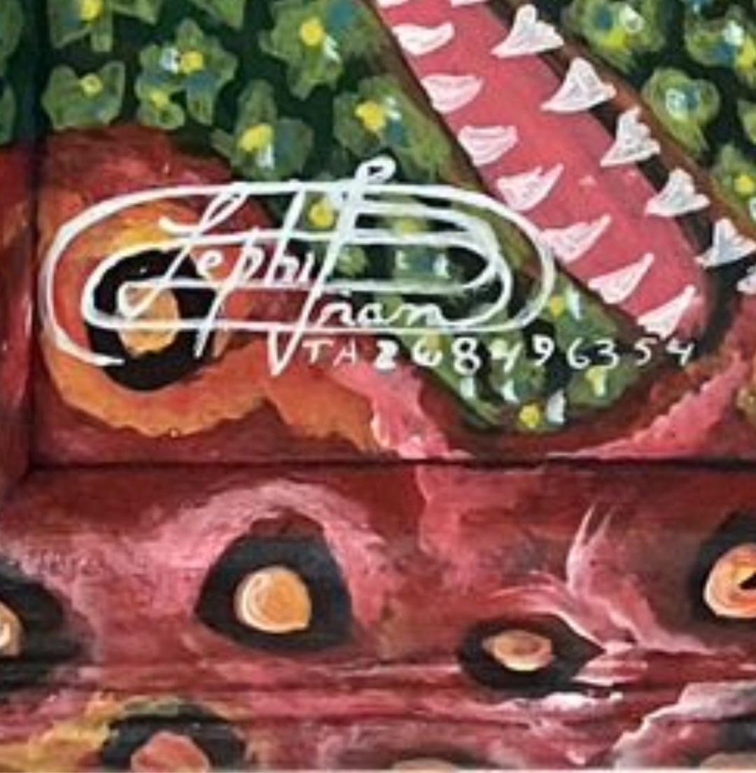 Frantz Zephirin 20"x16" The Odyssey of the Erzulies 2026 Oil on Board Encrusted Hand-Painted Framed Painting #36JN-HA