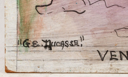 Gervais Emmanuel Ducasse (1903-1988) 24"x16" 1980 "Vendeuses De Fruits Et Legumes" Oil on Board Painting #10MFN