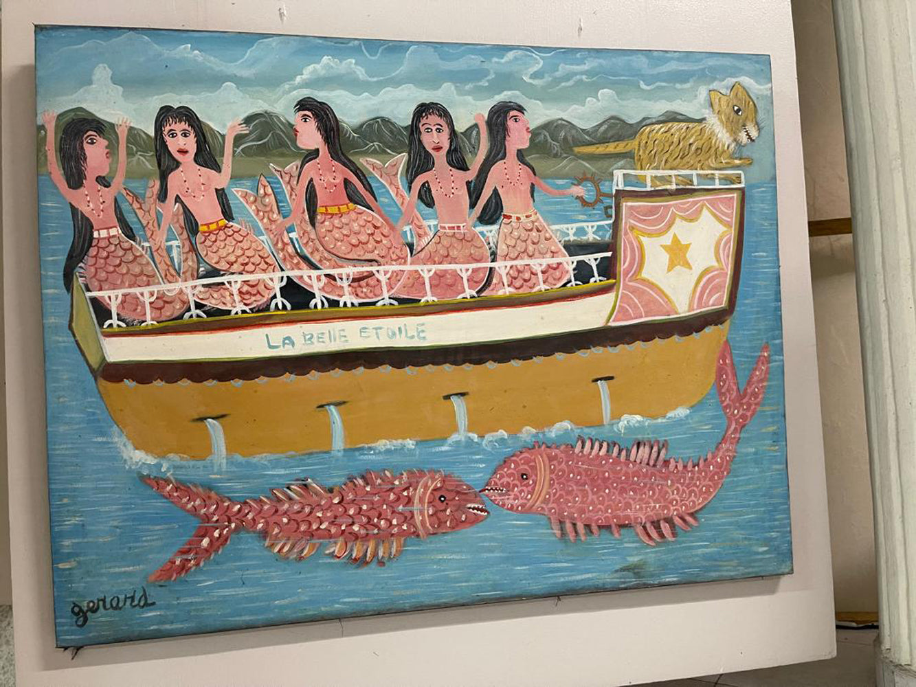 Gerard Fortune 30"x40" La Belle Etoile Acrylic on Canvas Painting #J107