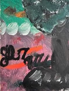 Gerard Fortune 24"x24" Female Heads & Animals c1980 Acrylic on Board #1MG