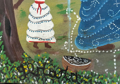 Gerard Fortune 20"x30" Baron Samedi Family 2003 Acrylic on Board Unframed Painting#1AK