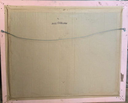 Jacques-Enguerrand Gourgue (1930-1996) 24"x30" The Pigeons Oil on Canvas Framed Painting #61-3-96GSN-MIA - Published on Peintres Haitiens, pp 256