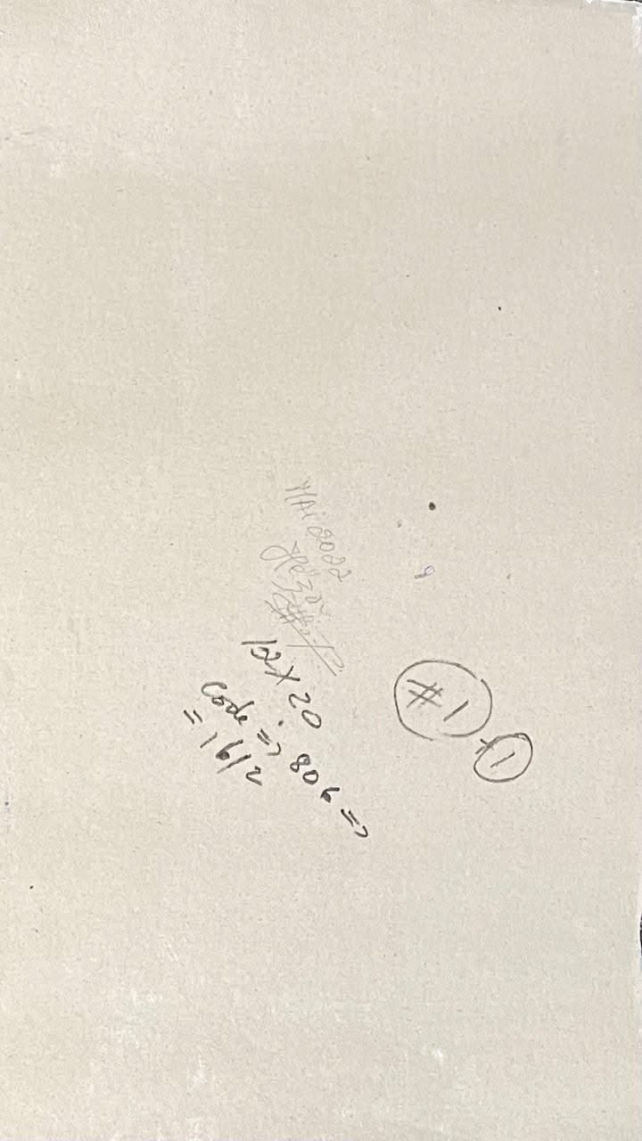 Heza Barjon 20"x12" Untiled Figurative 2022 Acrylic on Canvas Painting #1-JSB-NY