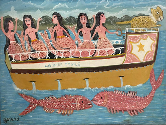 Gerard Fortune 30"x40" La Belle Etoile Acrylic on Canvas Painting #J107