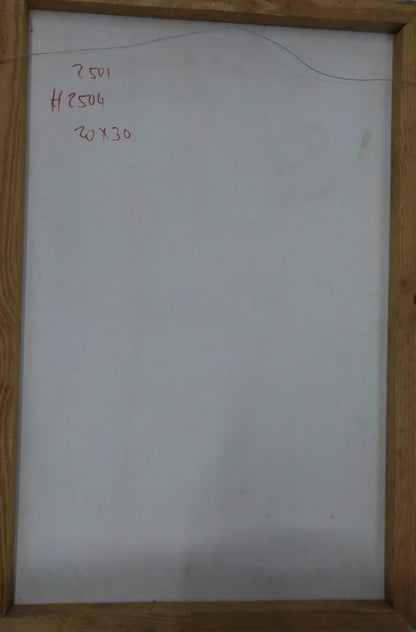 Jacques Geslin 30"x20" Green Tropical Forest With Birds 2005 Oil on Canvas Painting #1PP