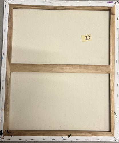 Jean Amil Augustin 23.65"x19.69" Cosmic Reflections 2014 Oil on Canvas Unframed Painting #4CFS