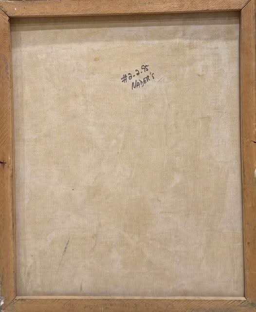 Julio Jean 24"x20" The Card Reader 1980 Oil on Canvas Painting #2MFN