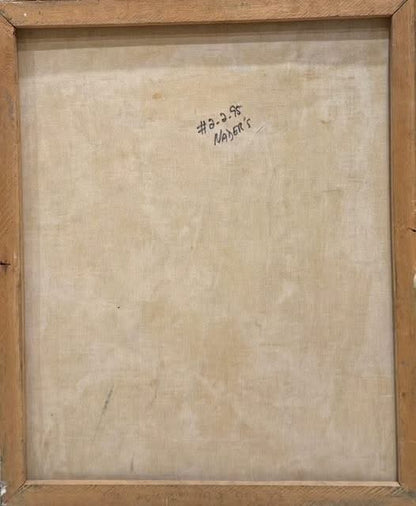 Julio Jean 24"x20" The Card Reader 1980 Oil on Canvas Painting #2MFN