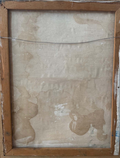 Louis Vassor (1888-1968) 26"x20" L'Autel de la Patrie, Port-de-Paix 1939 Oil on Canvas Unframed Painting #1CZ