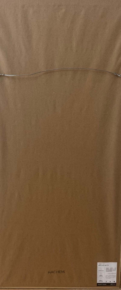 Louis Vassor (1888-1968) 32"x14" Joseph, Port-de-Paix c1930 Oil on Board Framed Under Glass Painting #2CZ