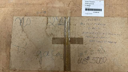 Luce Turnier 8"x9" Abstract Collage 1960 Unframed-Minor Scratches-Collector's Item #9-3-96GSN-Fondation Marie & Georges S. Nader