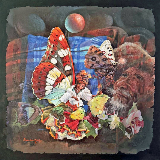Lyonel Laurenceau 44"x44" Metamorphosis 2016 Acrylic on Canvas Painting #1GSN