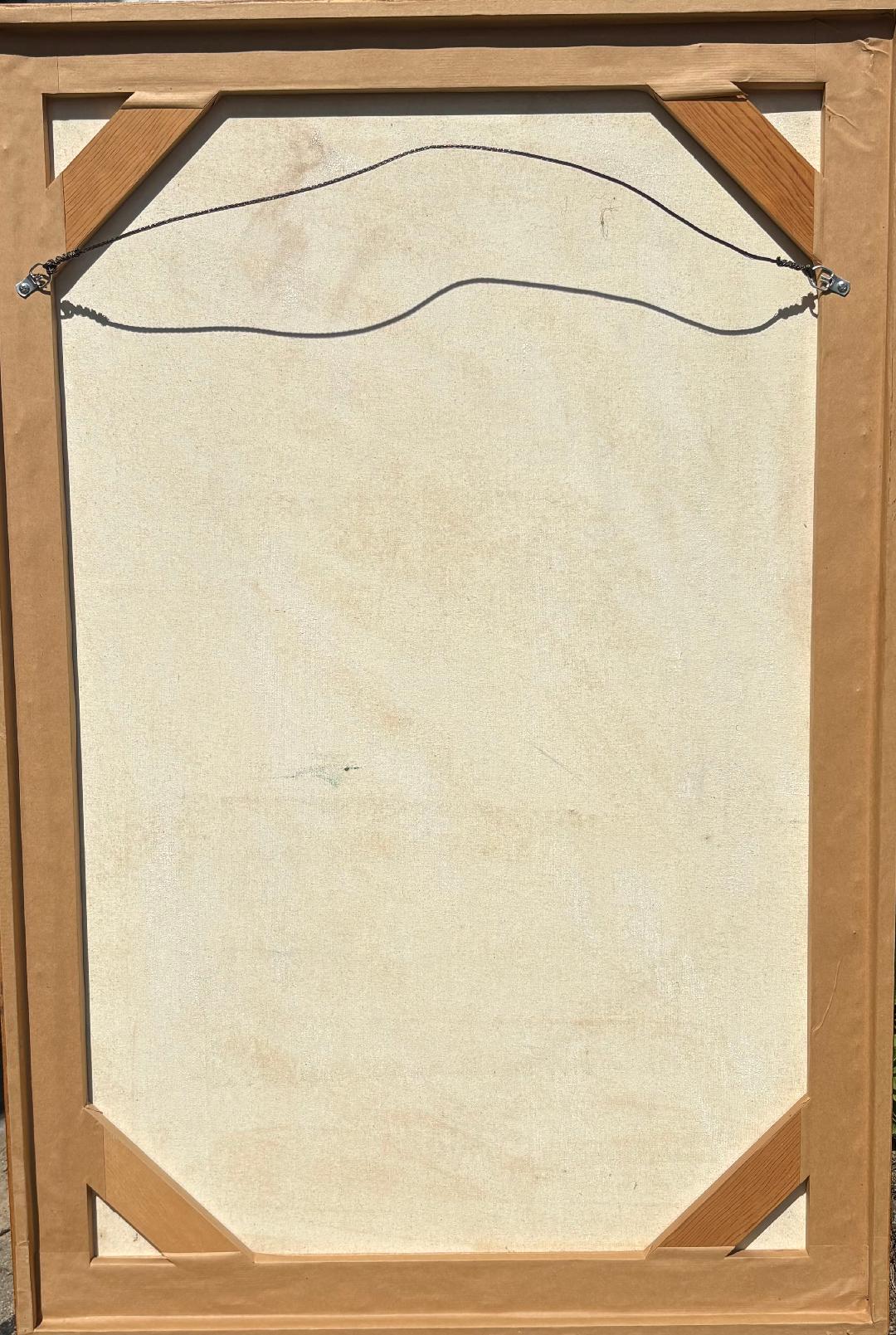 Marceau Sanon 30"x22" Scène rurale Huile sur toile #2-2-95MFN