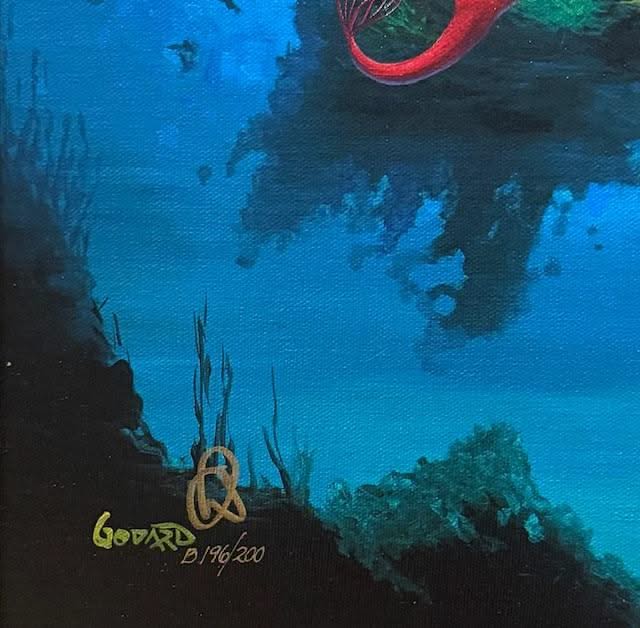 Michael Godard (American) 24"x16" 'Shipwreck' 2024 Giclee in Color with Hand-Embellishment on Canvas-Limited Edition B196/200 Hand Signed by the Artist #1MFN