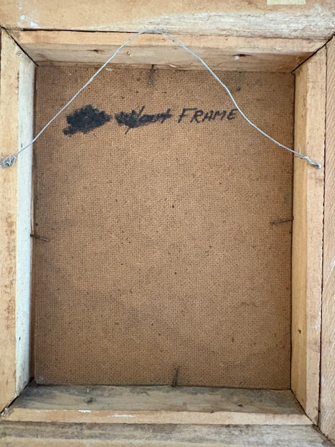 Montas Antoine 9.5"x7.5" Birds c1970 Oil on Board Painting #1ML