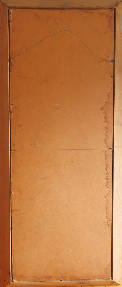 Néhémy Jean (1931-2007) 47.25"x17.5" Market Women c1970 Oil on Board Unframed Panting #1LW
