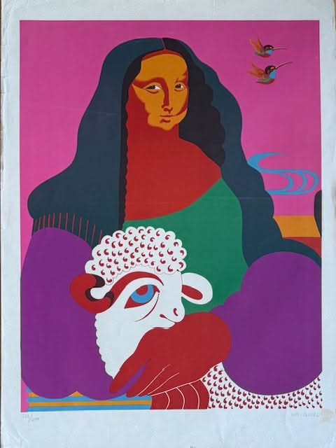 Nicolas Garcia Uriburu (Argentina, 1937-2016) 24.5"x20" Limited Edition 212/400 on Thick Paper #1GSN-NY