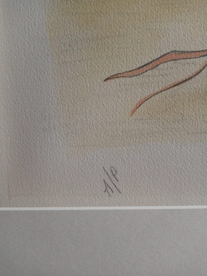 Rigaud Benoit (1911-1986) 27"x26" Reine Soleil Colored A/P Serigraph Framed, Mounted and Behind Glass #1RB